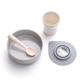 Miniware 天然寶貝兒童學習餐具 點心時光組（芝麻冰淇淋）
