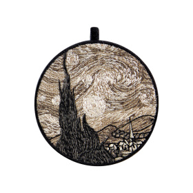 梵谷《星夜》刺繡吊飾