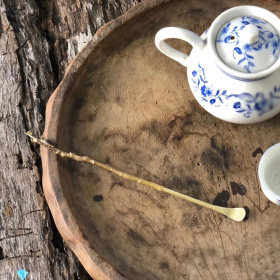 喜樹之器 - 槿枝葉銅茶匙