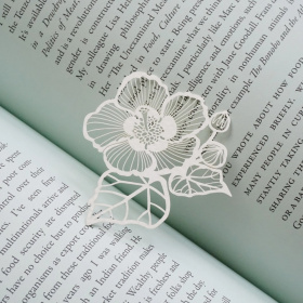 《山芙蓉》紙雕書籤
