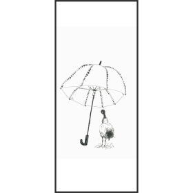 插畫家Riggie黑頸鶴系列-小呢喃作品