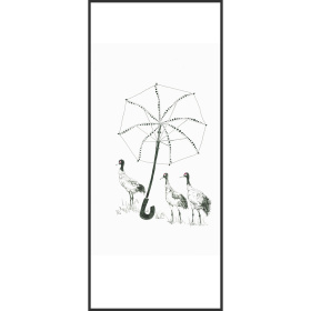 插畫家Riggie黑頸鶴系列-小確幸作品