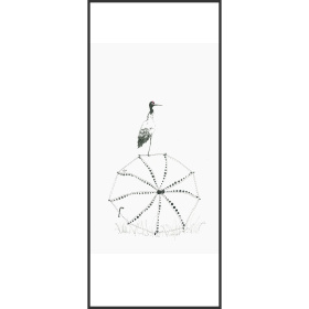 插畫家Riggie黑頸鶴系列-獨角戲作品