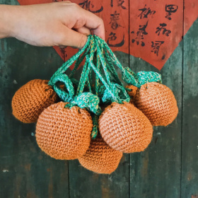 Coldyoshi -《織果子》天然驅蚊束口香包（大橘）