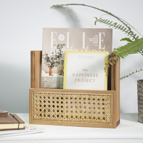 土與木之間 - 實木籐編置物架 / 收納盒（M）