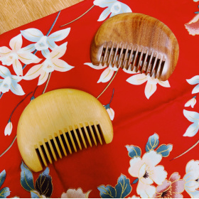 述木《妹妹頭》原木按摩梳