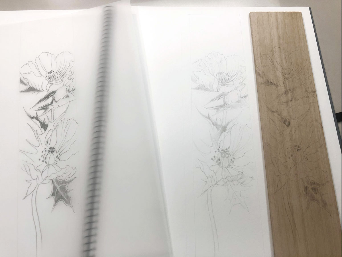 台中繪畫課|陳珮怡・岩彩畫薊罌粟