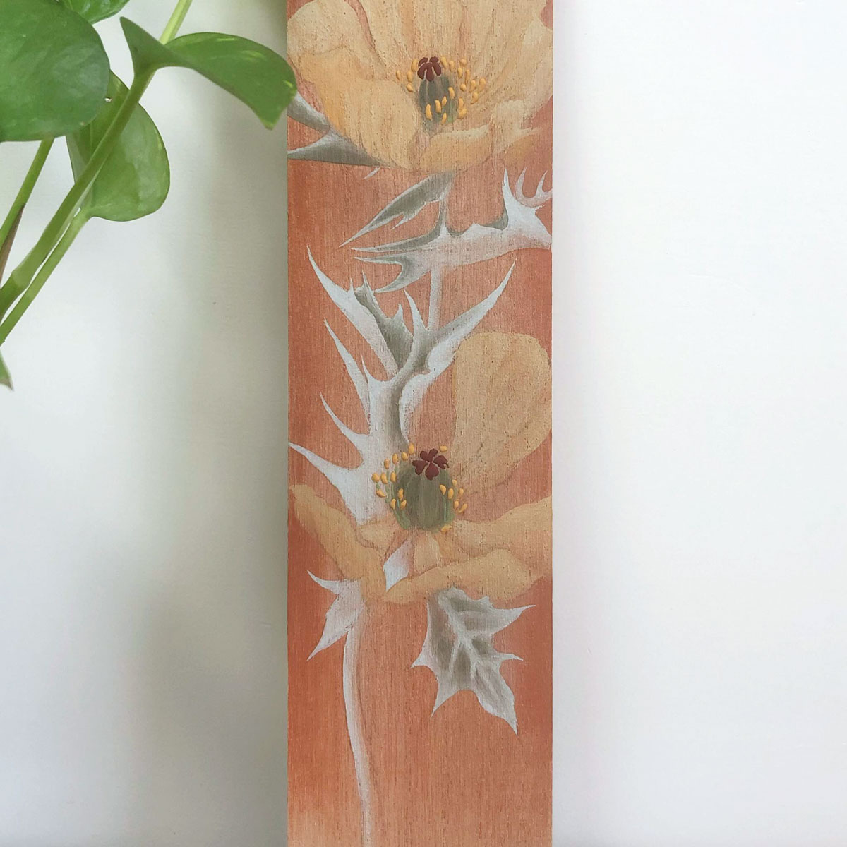 陳珮怡・岩彩畫薊罌粟｜台中繪畫課