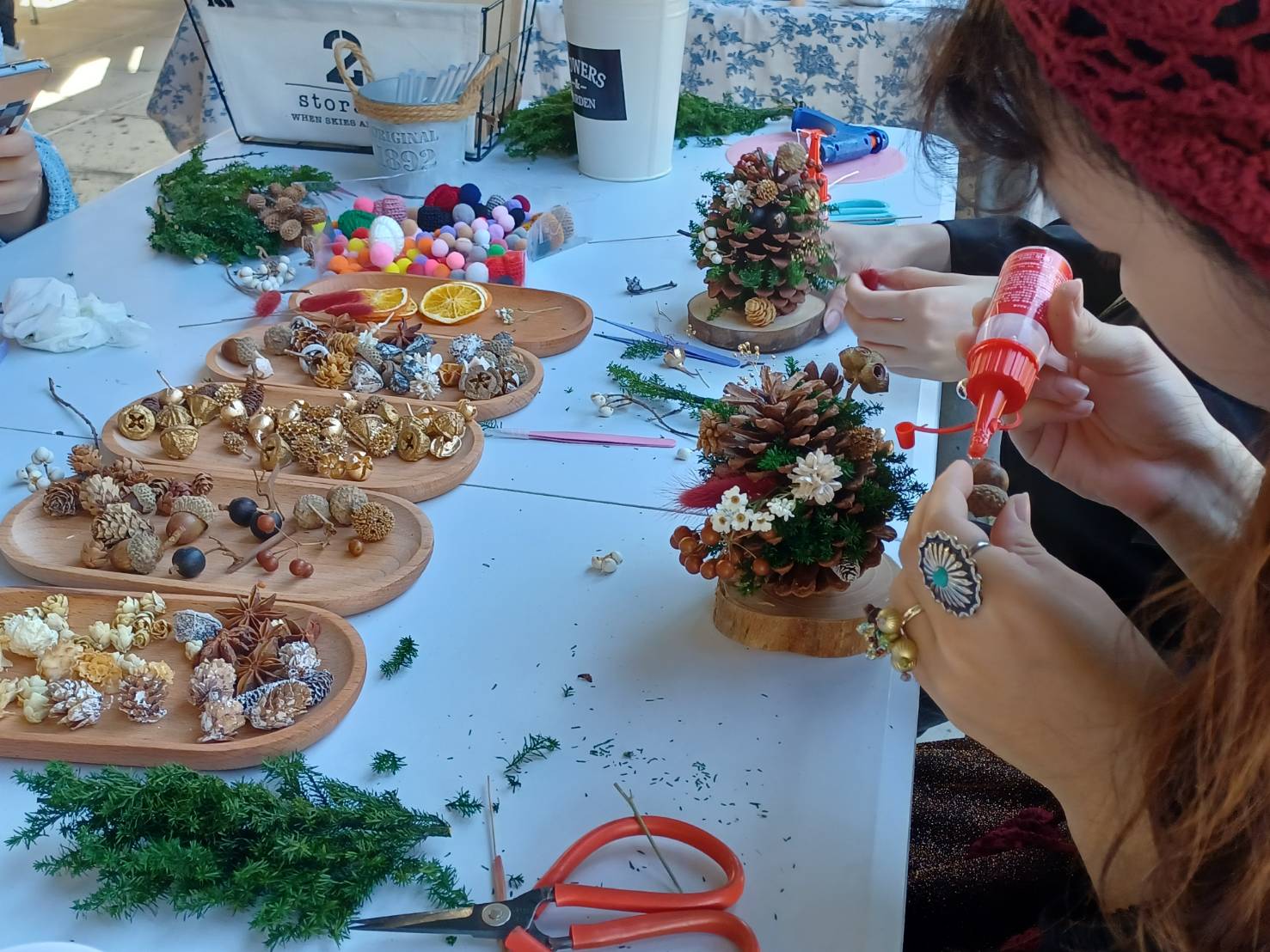 松果聖誕小樹手作課