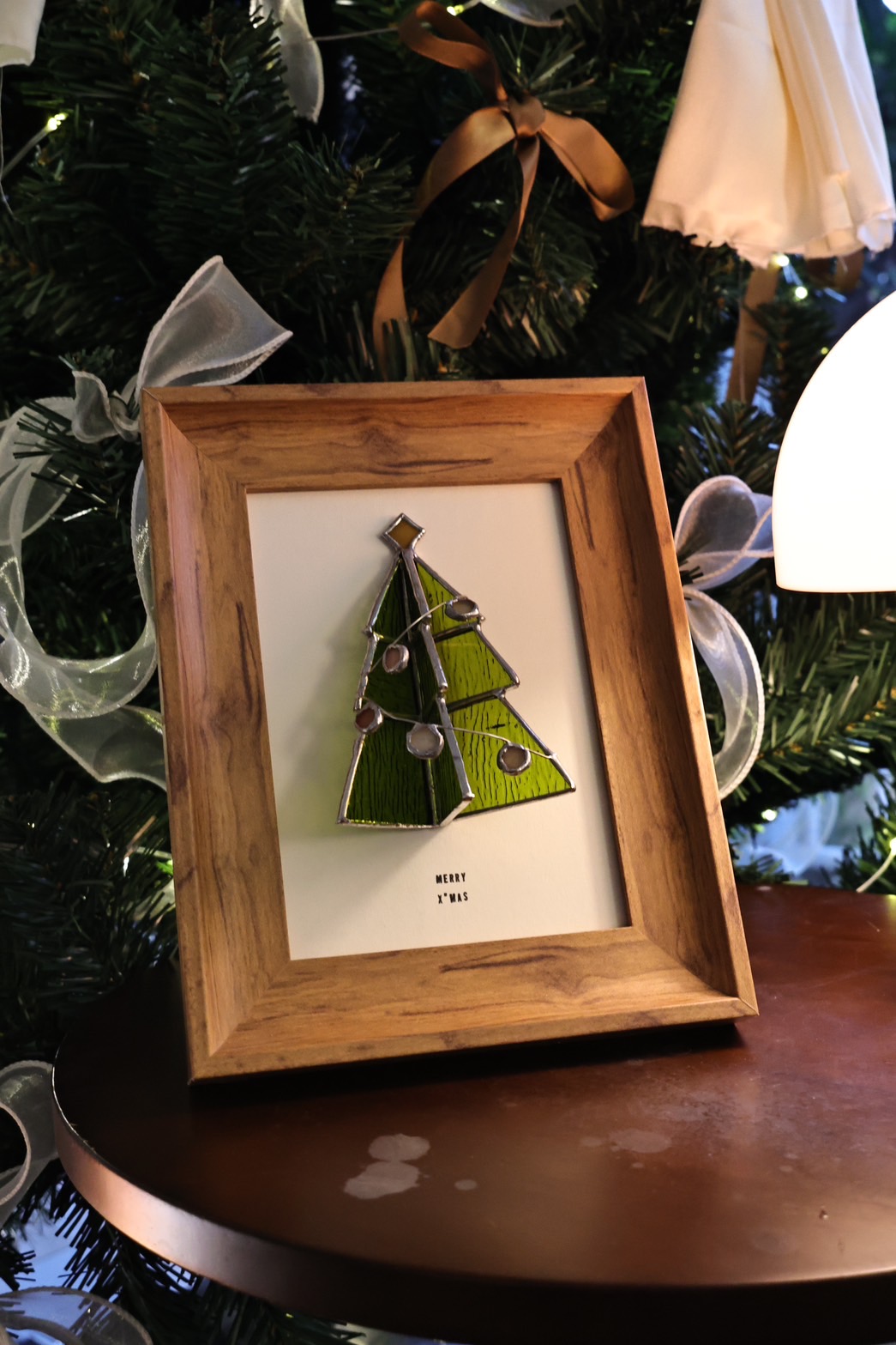 聖誕樹鑲嵌玻璃