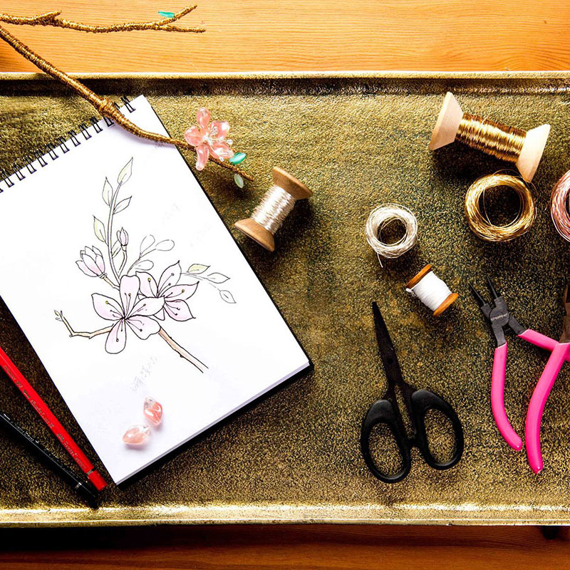 花寓設計・珍珠唯一手工胸花課程 Pearl only