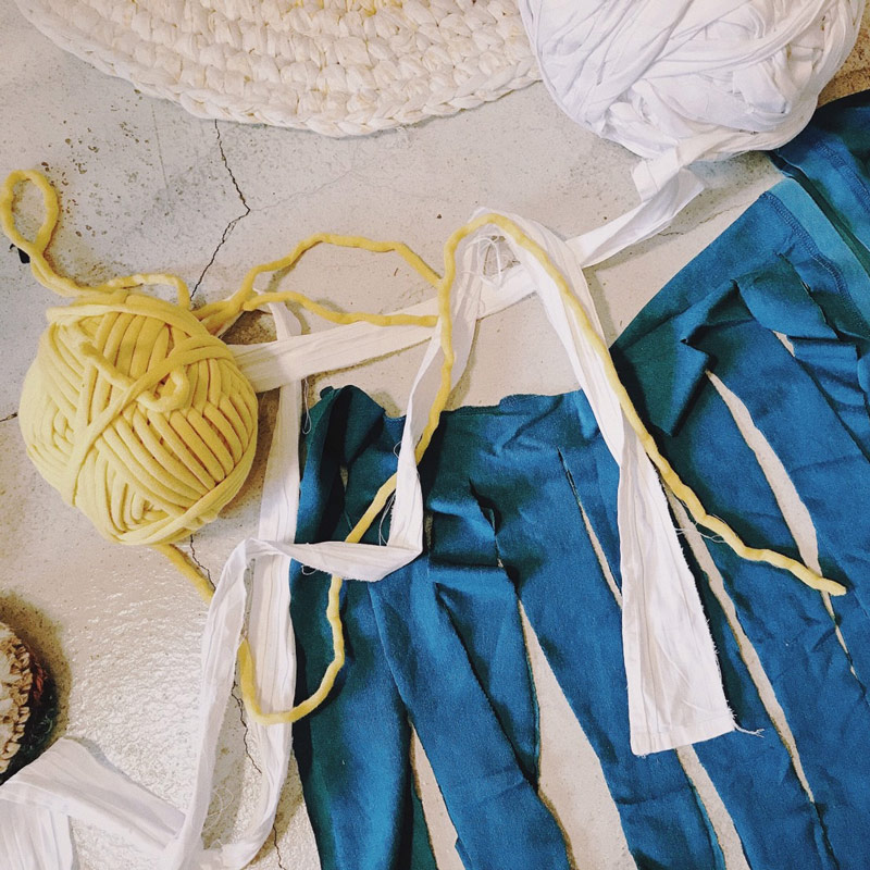 《鉤針織織》一起改造舊床單