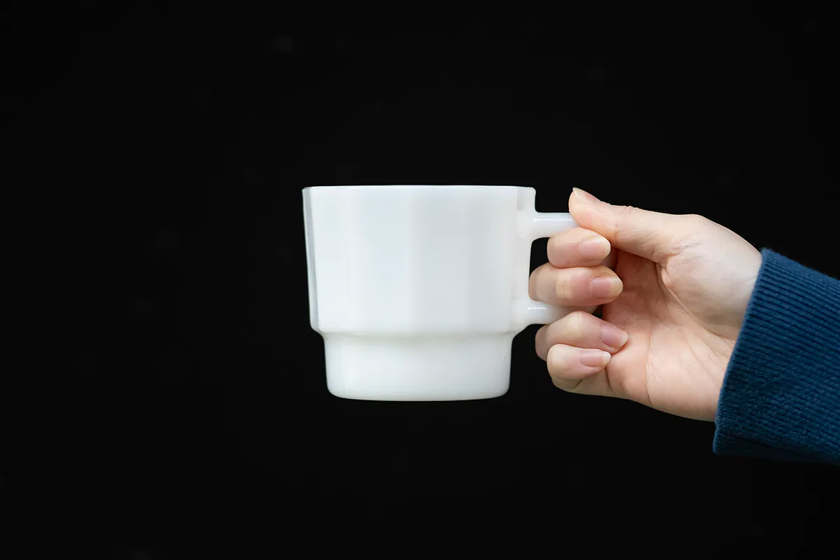 HMM 白色玻璃杯