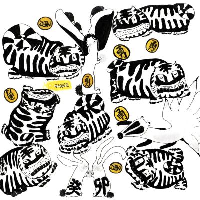 Riggie插畫手機桌布